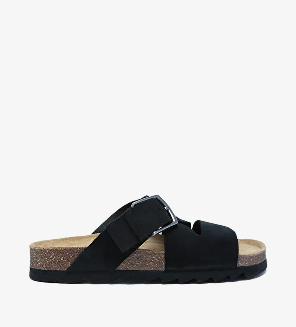 14446 Ch-Kifidis Soft Step Erkek Süet Deri Mantar Terlik 40-46
