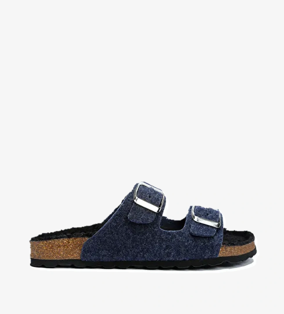 K10260KK Kifidis Soft Step Kadın Keçe Mantar Terlik 36-41 - Görsel 1