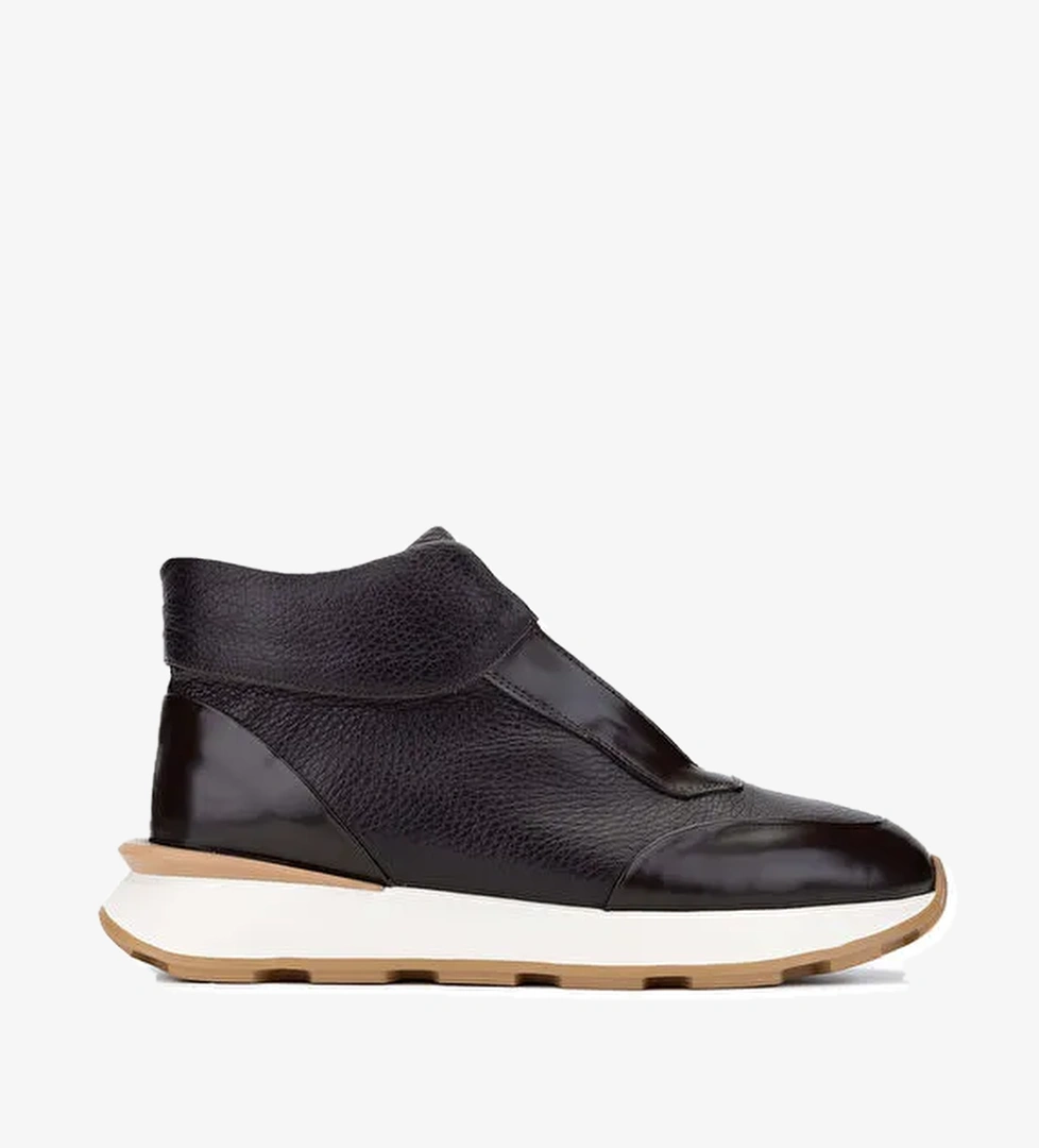 Tamer Tanca Erkek Hakiki Deri Kahverengi Bot Ayakkabı - Görsel 1