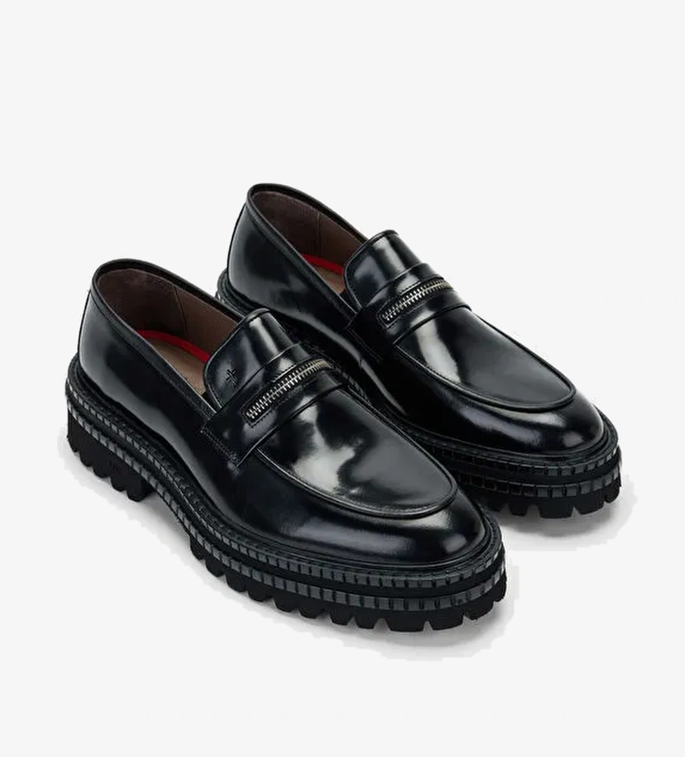 Tamer Tanca Kahverengi Erkek Deri Loafer 537 3252 ERK AYK SK23/24 - Görsel 1