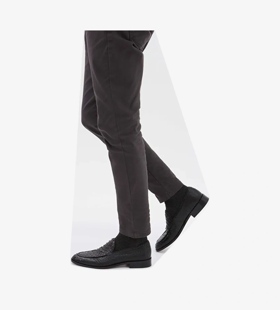 Tamer Tanca Siyah Erkek Deri Loafer 537 7246 ERK AYK Y22 - Görsel 1