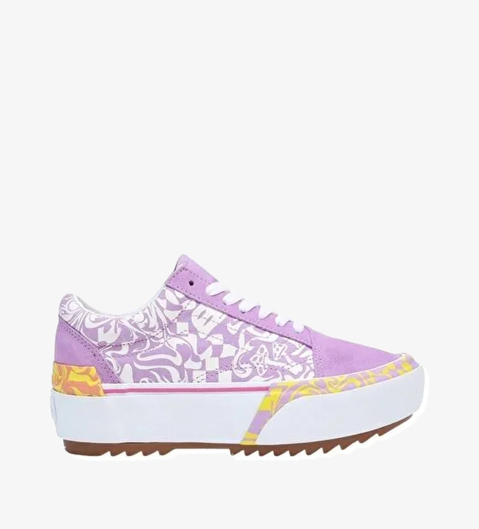 Vans Ua Old Skool Stacked Mor Sneaker - Görsel 1