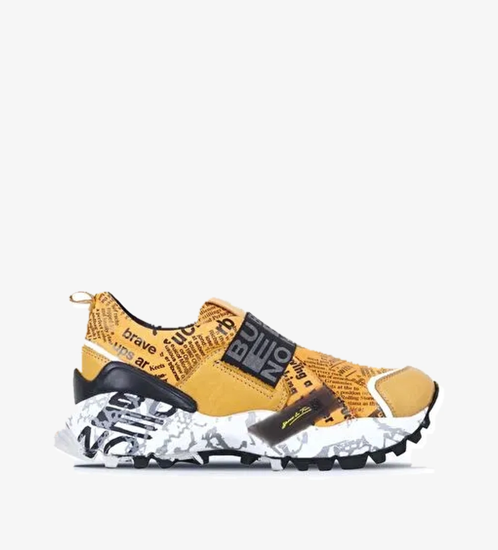 Bueno Shoes Sarı Deri Kadın Spor Ayakkabı 01wr2109 - Görsel 1