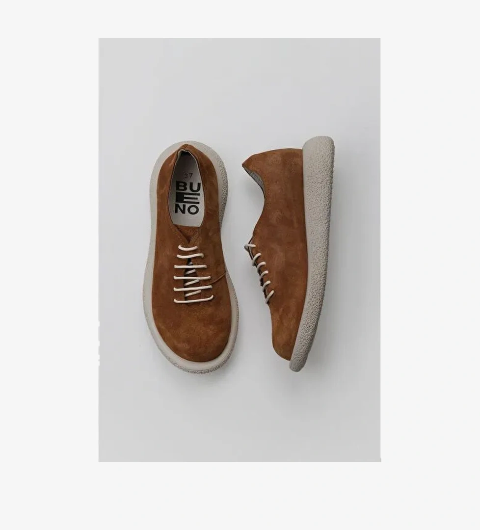 Bueno Shoes Taba Açık Süet Kadın Spor Ayakkabı 01wu8901 - Görsel 1