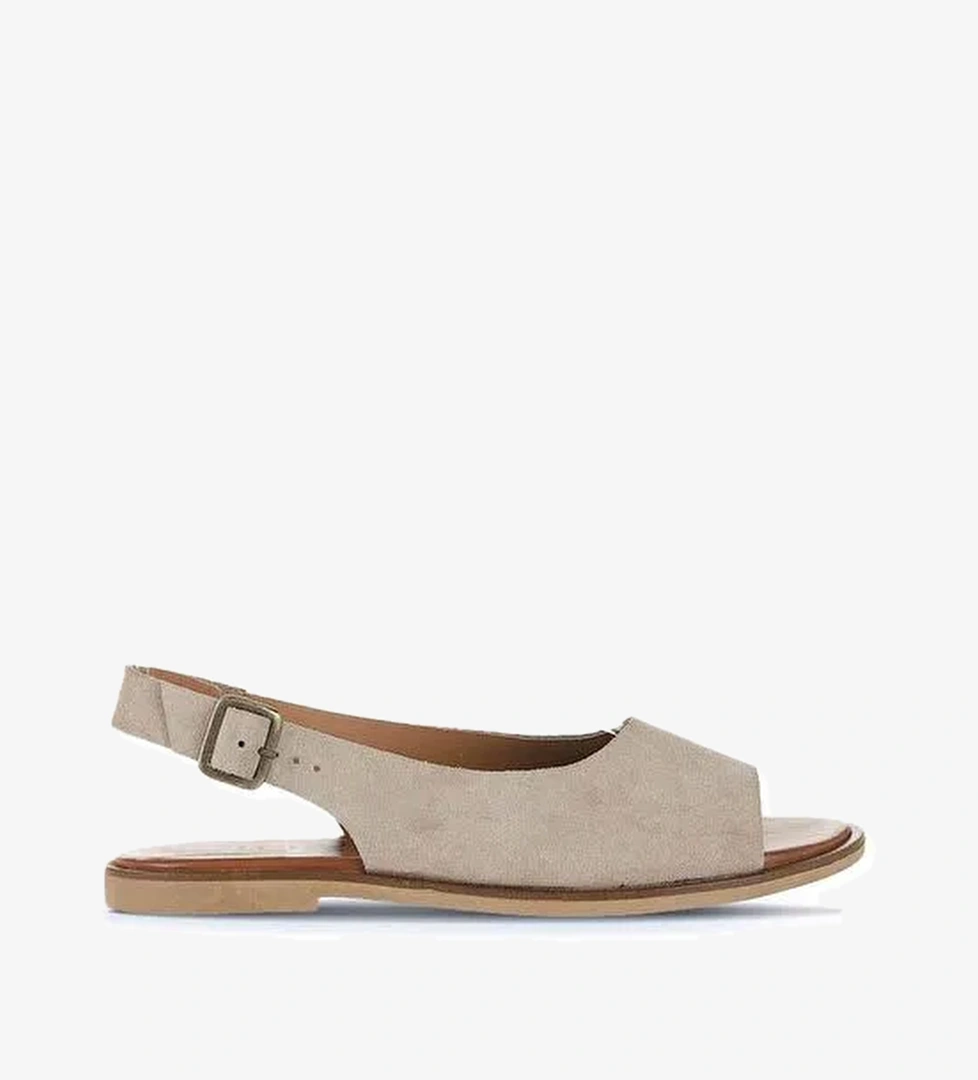 Bueno Shoes Kum Alf Süet Kadın Düz Sandalet 01wa5709 - Görsel 1