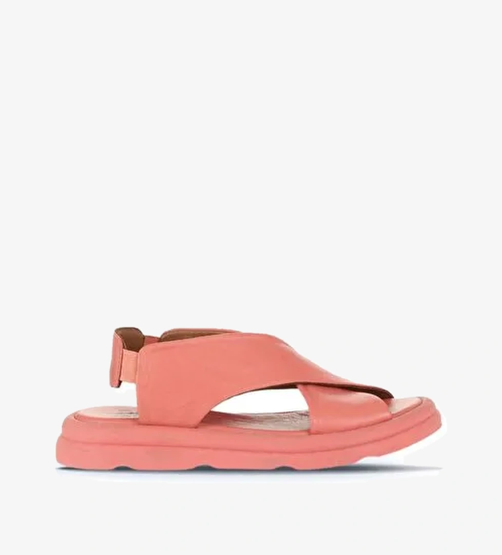 Bueno Shoes Mercan Deri Kadın Düz Sandalet 01wa2603 - Görsel 1