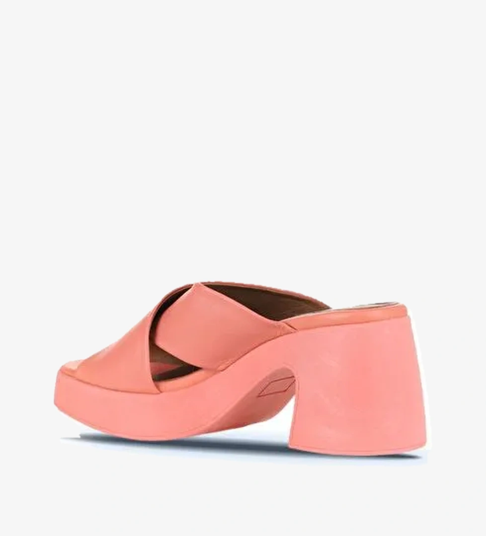 Bueno Shoes Mercan Deri Kadın Topuklu Terlik 01wy12201 - Görsel 1