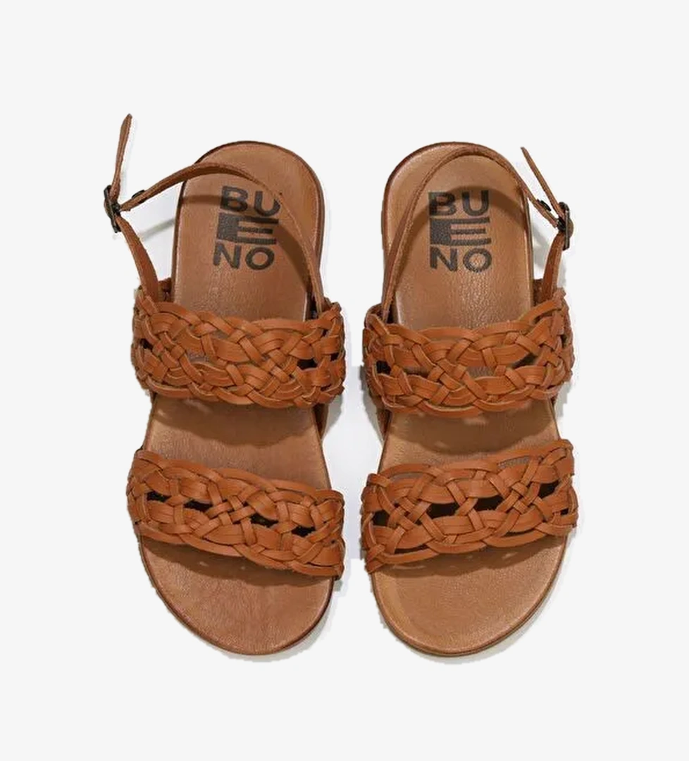 Bueno Shoes Taba Deri Kadın Sandalet 01wu4252 - Görsel 1