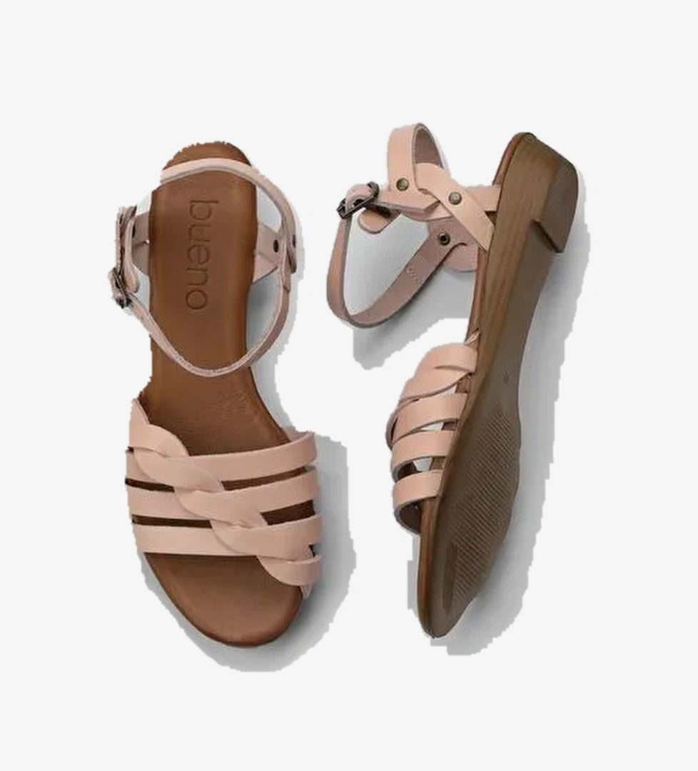 Bueno Shoes Pudra Deri Kadın Sandalet 01wu3901 - Görsel 1