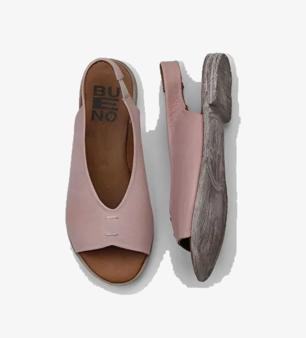 Bueno Shoes Gül Kurusu Deri Kadın Sandalet 01ws2512 - Görsel 1