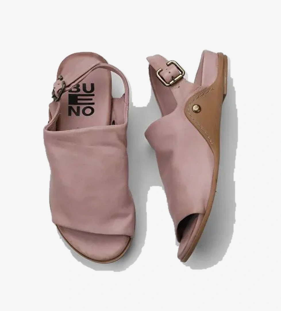 Bueno Shoes Gül Kurusu Deri Kadın Sandalet 01wu7603 - Görsel 1
