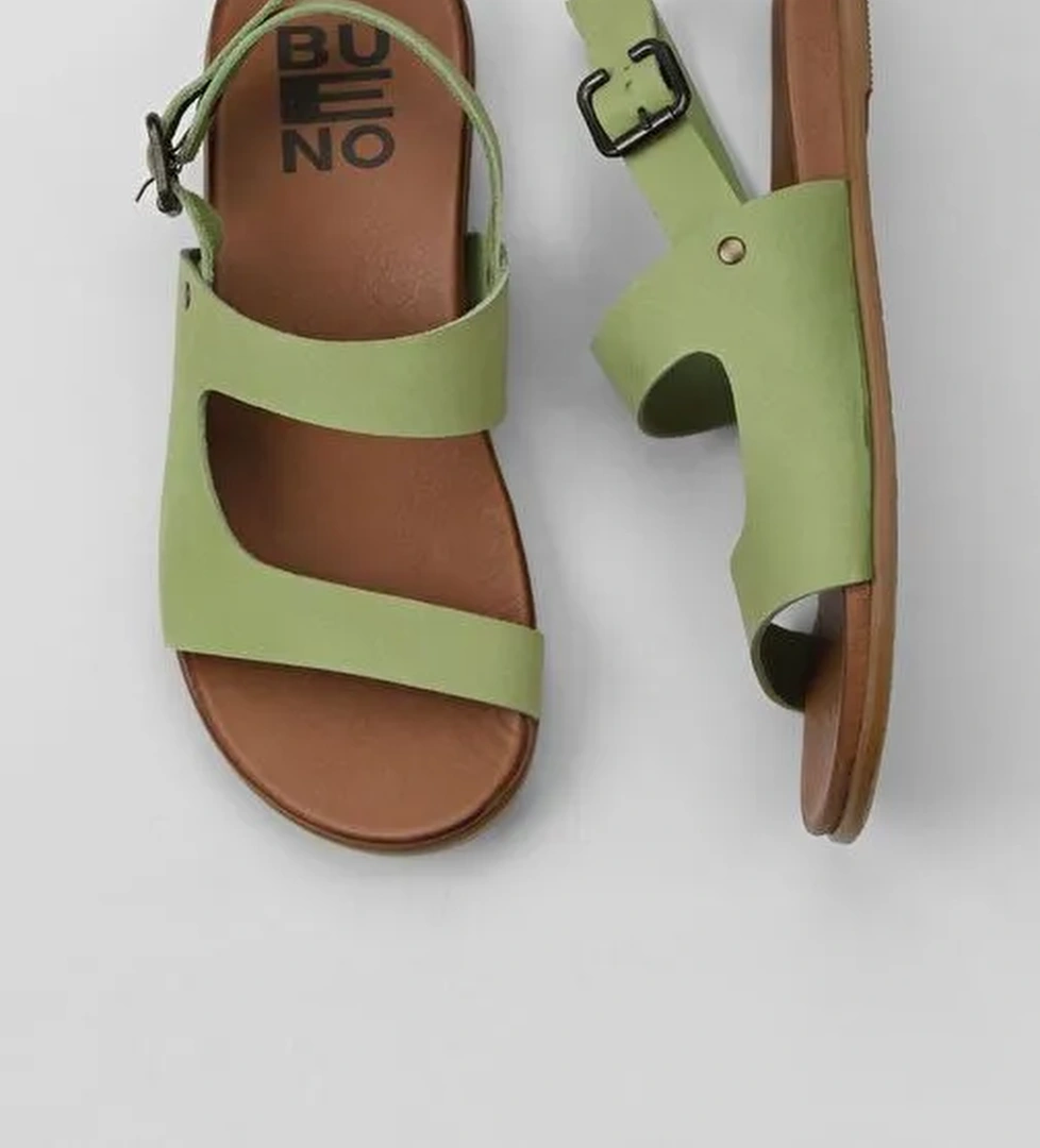 Bueno Shoes Yeşil Nubuk Kadın Sandalet 01wu4244 - Görsel 1
