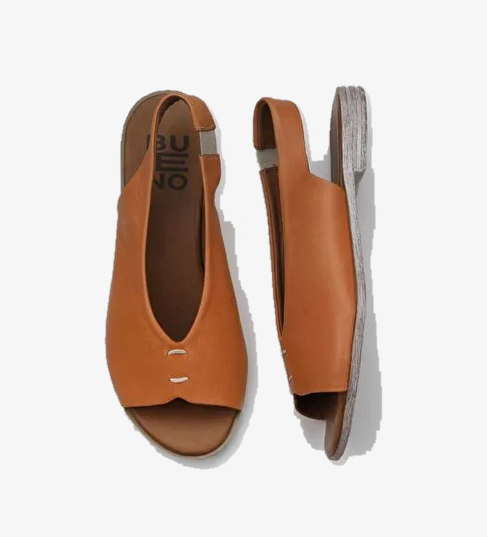 Bueno Shoes Taba Deri Kadın Sandalet 01ws2512 - Görsel 1