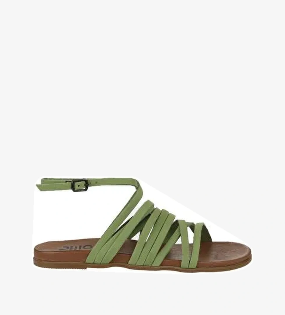 Bueno Shoes Yeşil Nubuk Kadın Sandalet 01wu4202 - Görsel 1