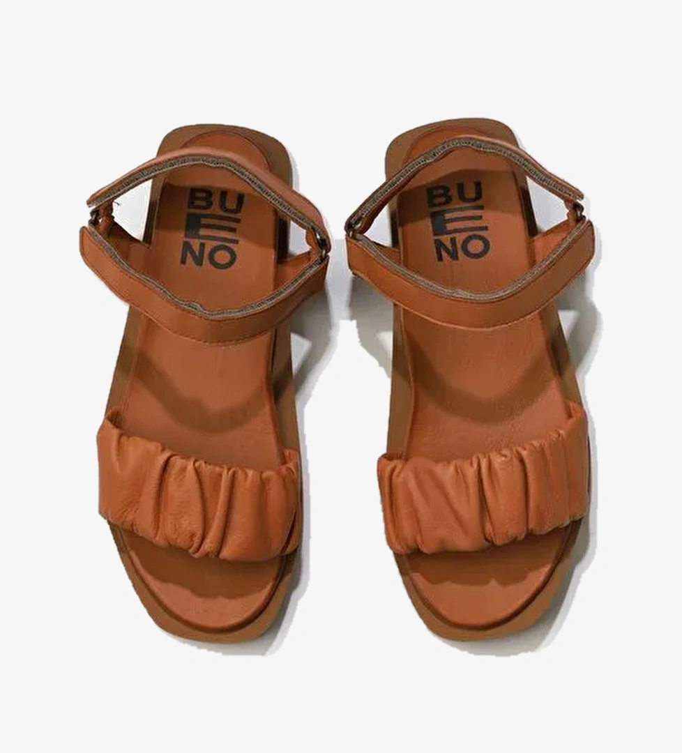 Bueno Shoes Taba Deri Kadın Sandalet 01wu3317 - Görsel 1