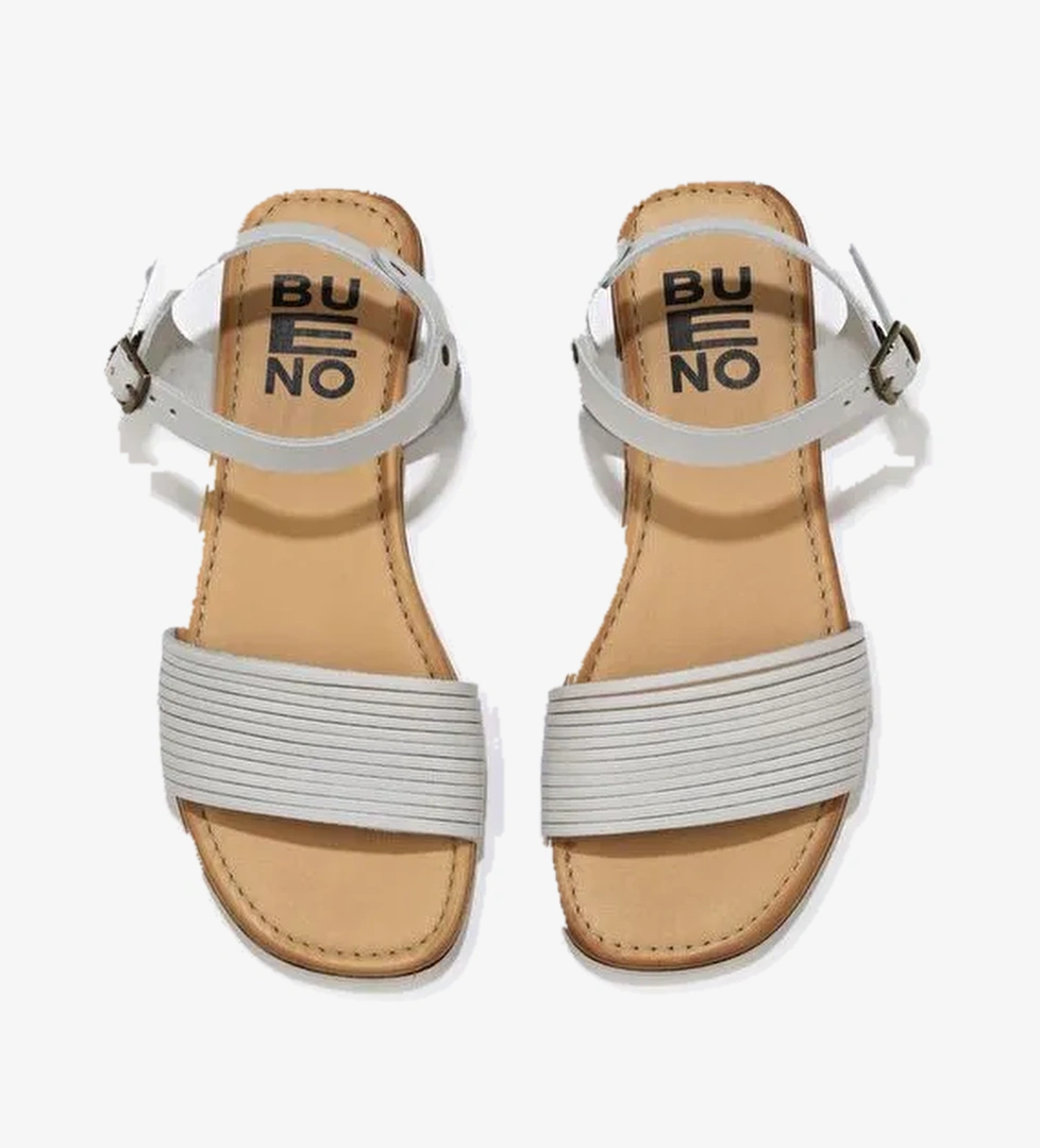 Bueno Shoes Gri Deri Kadın Sandalet 01wu3420 - Görsel 1