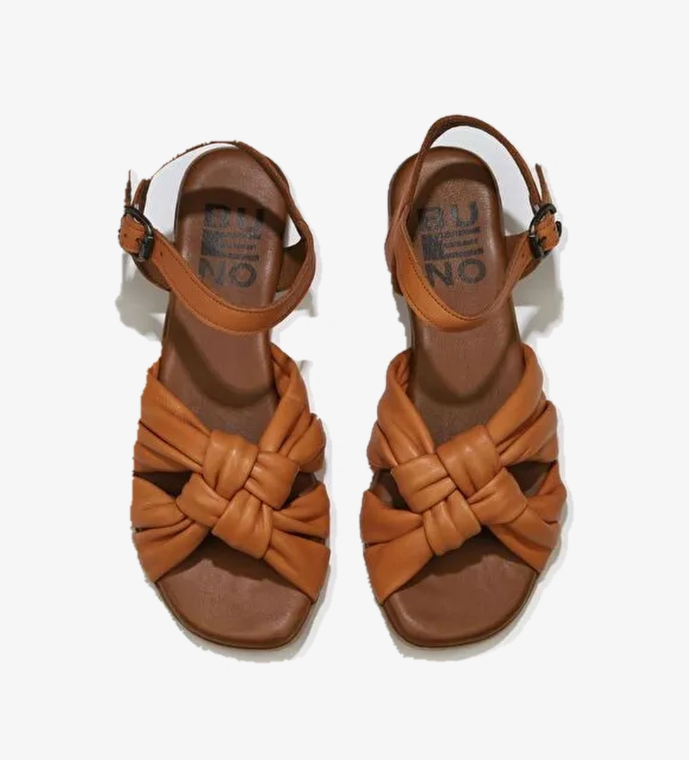 Bueno Shoes Taba Deri Kadın Sandalet 01wu8802 - Görsel 1