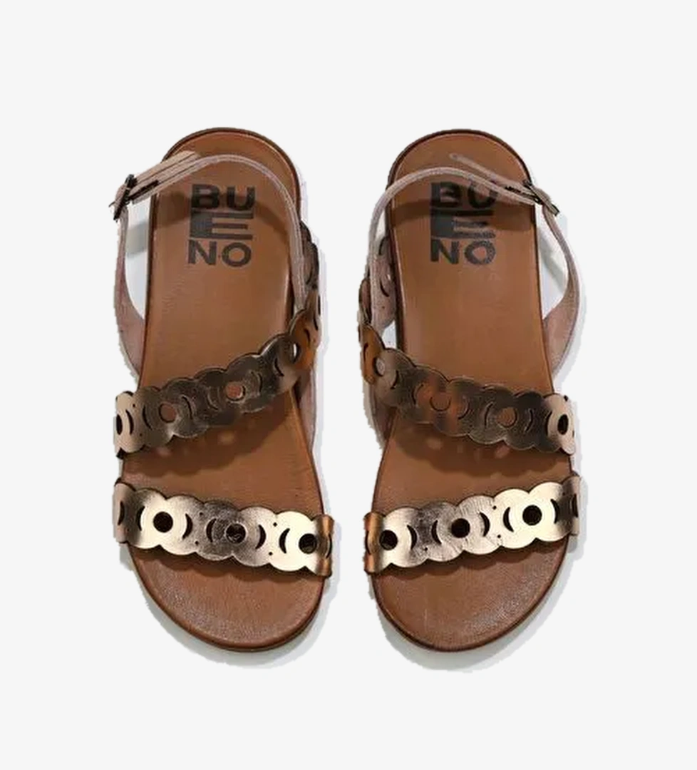 Bueno Shoes Pudra Parlak Deri Kadın Sandalet 01wu4216 - Görsel 1