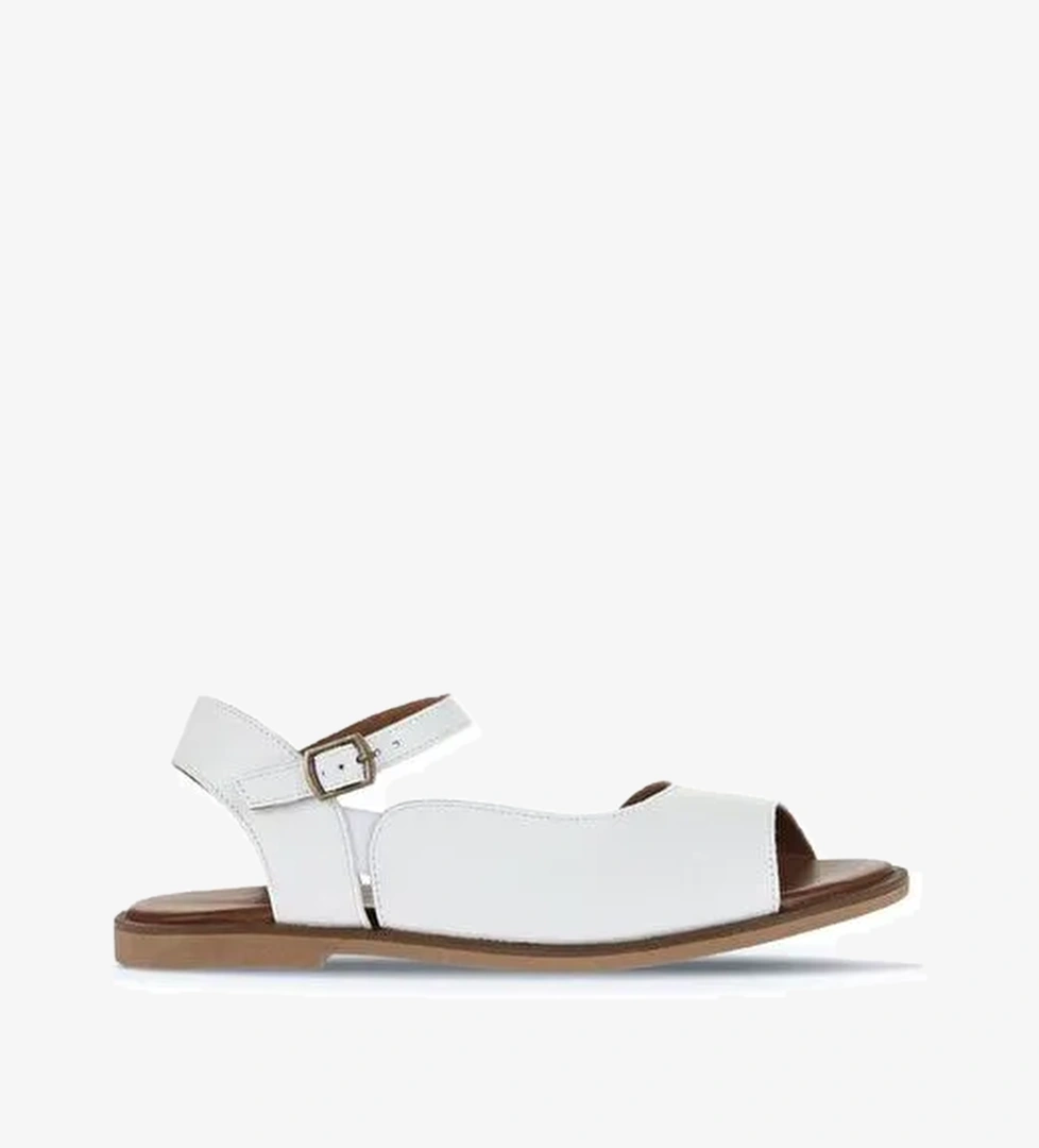 Bueno Bueno Shoes Beyaz Deri Kadın Düz Sandalet 01wa5707 Boyner'de! Beyaz - 1. görsel