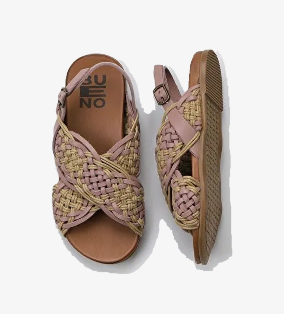 Bueno Shoes Pudra Deri Kadın Sandalet 01wu4248 - Görsel 1
