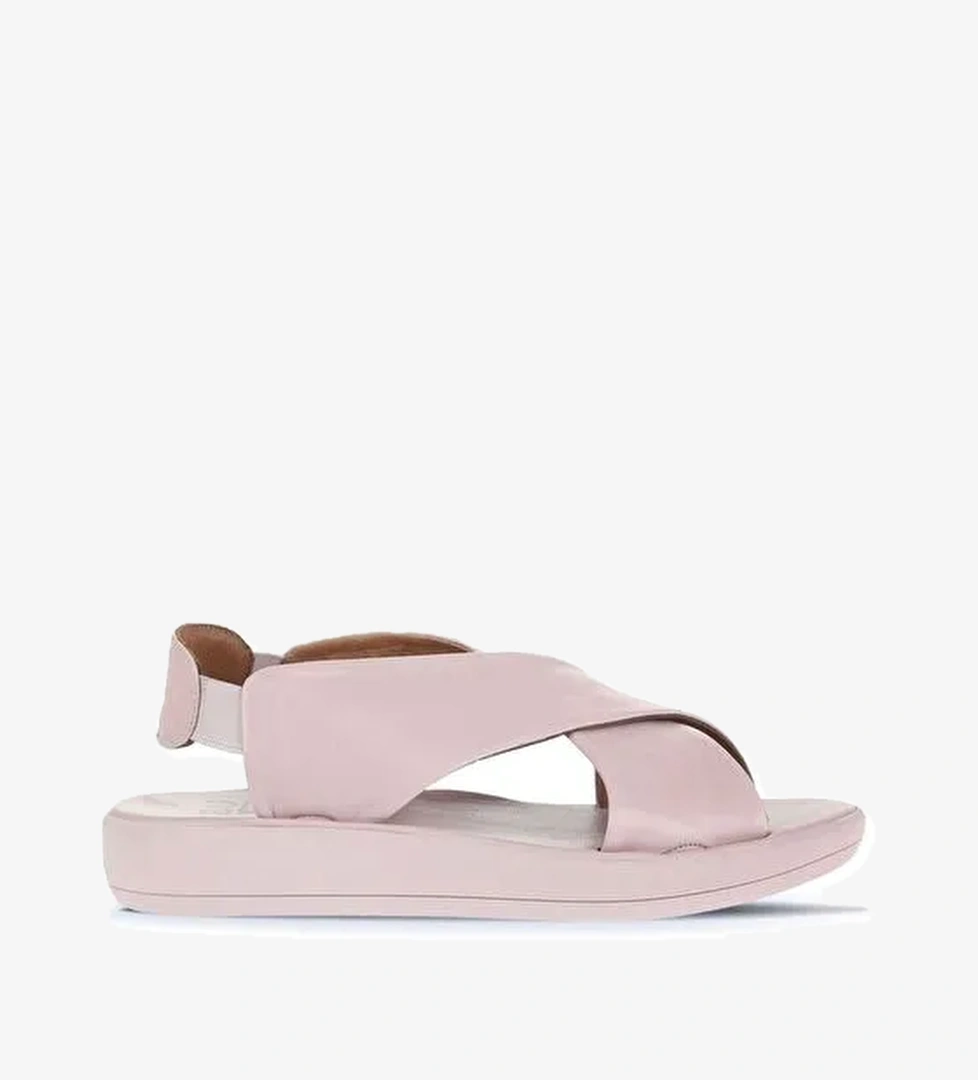 Bueno Shoes Gül Kurusu Deri Kadın Düz Sandalet 01wy2303 - Görsel 1