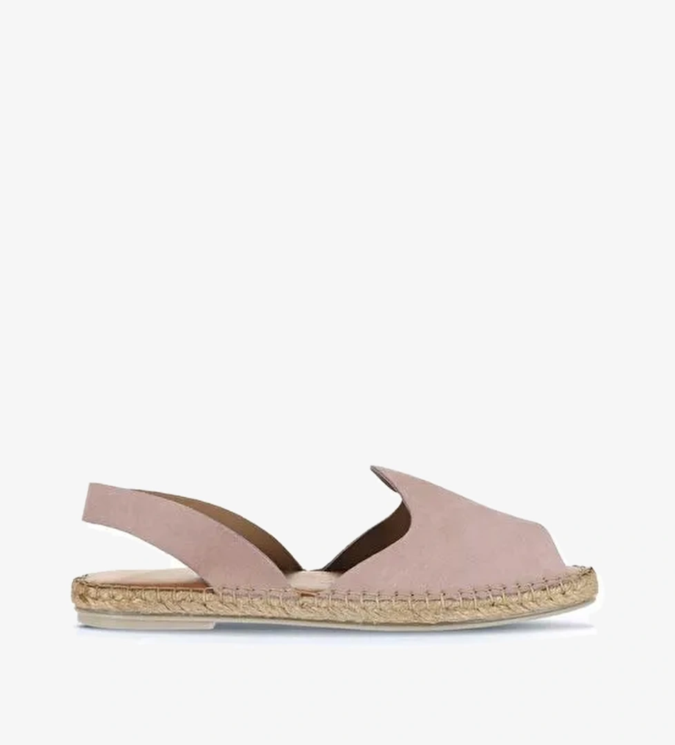 Bueno Shoes Pudra Alf Süet Kadın Düz Sandalet 01wa7201 - Görsel 1