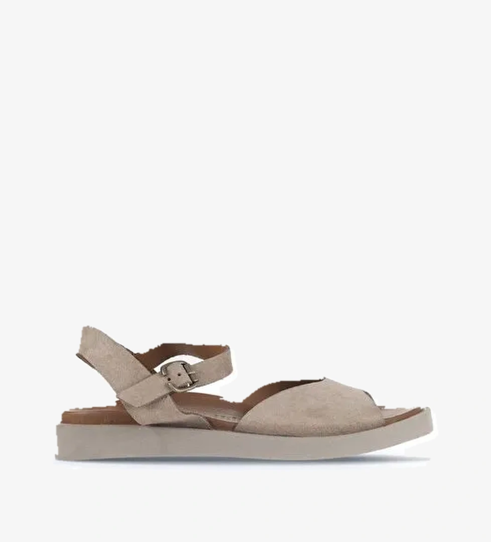 Bueno Shoes Kum Alf Süet Kadın Düz Sandalet 01wa5403 - Görsel 1