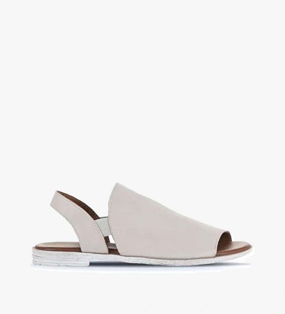 Bueno Shoes Gri Deri Kadın Düz Sandalet 01wa3008 - Görsel 1