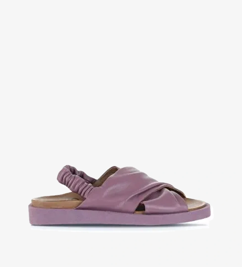 Bueno Shoes Mor Deri Kadın Sandalet 01wu3309 - Görsel 1