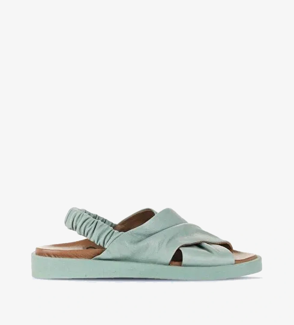 Bueno Shoes Yeşil Açık Deri Kadın Sandalet 01wu3309