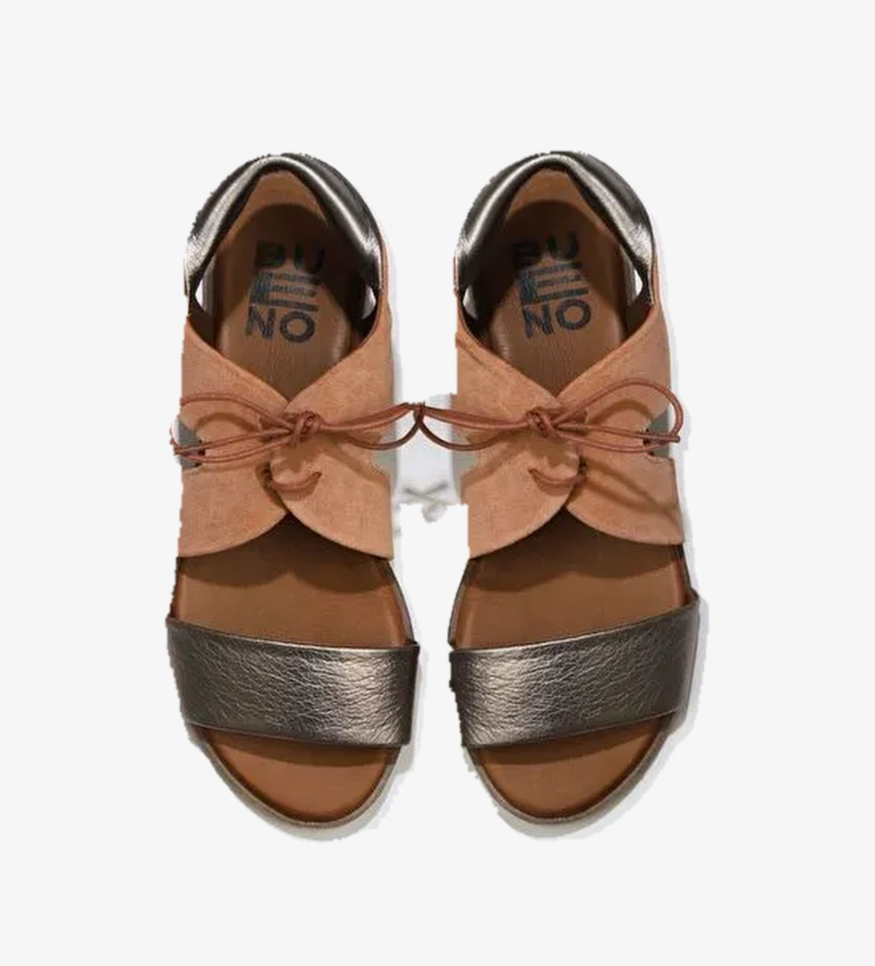 Bueno Shoes Vizon Trnc Deri-süet Kadın Sandalet 01wq2000 - Görsel 1