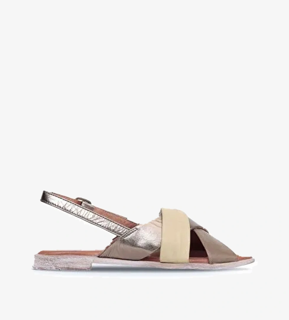 Bueno Shoes Haki Multi Deri Kadın Sandalet 01wn5010 - Görsel 1