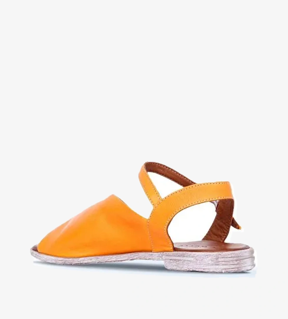 Bueno Shoes Turuncu Deri Kadın Sandalet 01wn5001 - Görsel 1