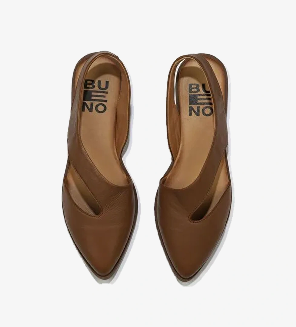 Bueno Shoes Taba Deri Kadın Sandalet 01ws2311 - Görsel 1