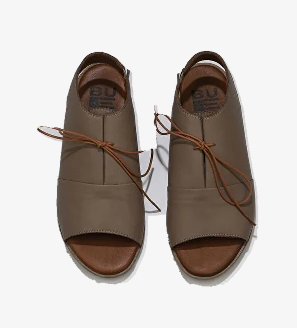 Bueno Shoes Gümüş Deri Kadın Sandalet 01ws2510 - Görsel 1