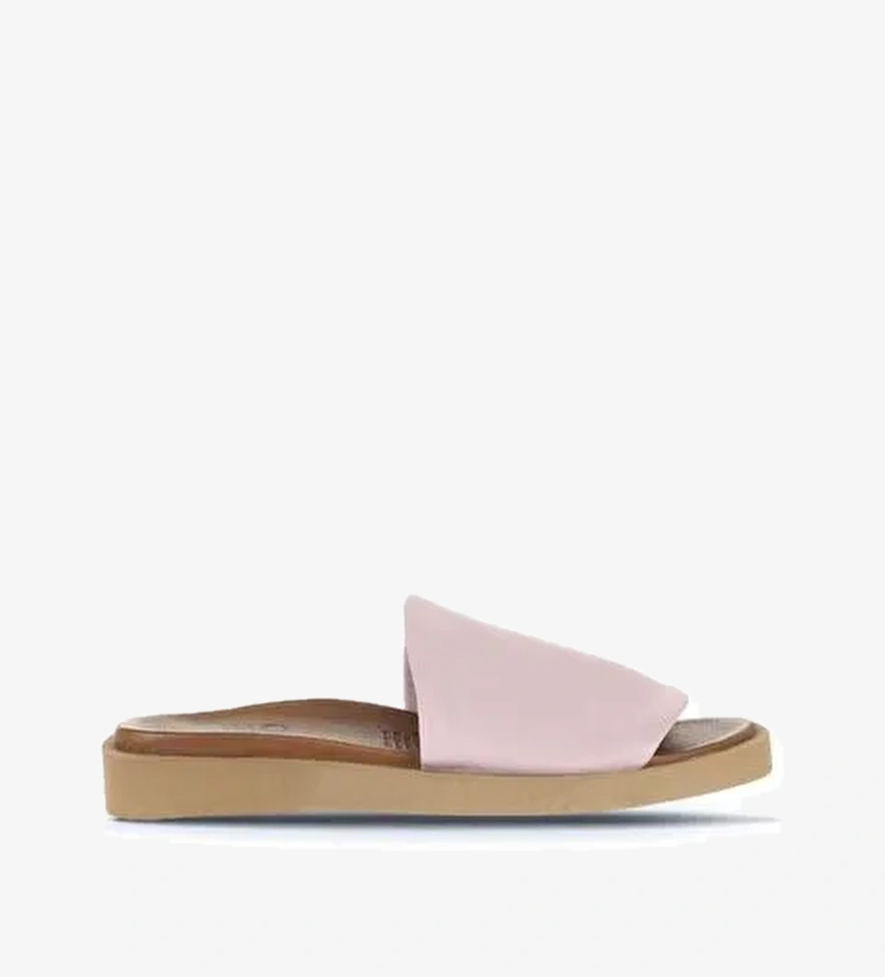 Bueno Shoes Pembe Açık Deri Kadın Düz Terlik 01wq9103 - Görsel 1