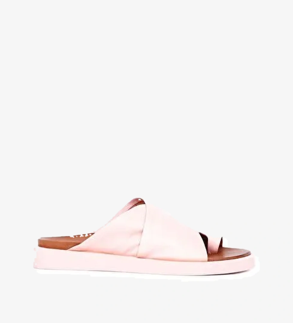 Bueno Shoes Pudra Deri Kadın Parmak Arası Terlik 01ws2809 - Görsel 1