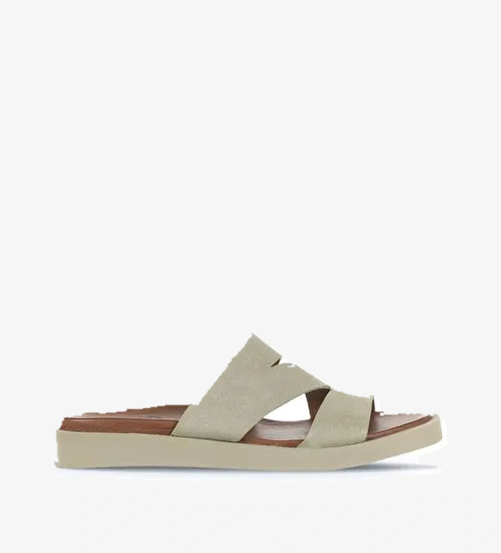 Bueno Shoes Yeşil Alf Süet Kadın Düz Terlik 01wa5406 - Görsel 1