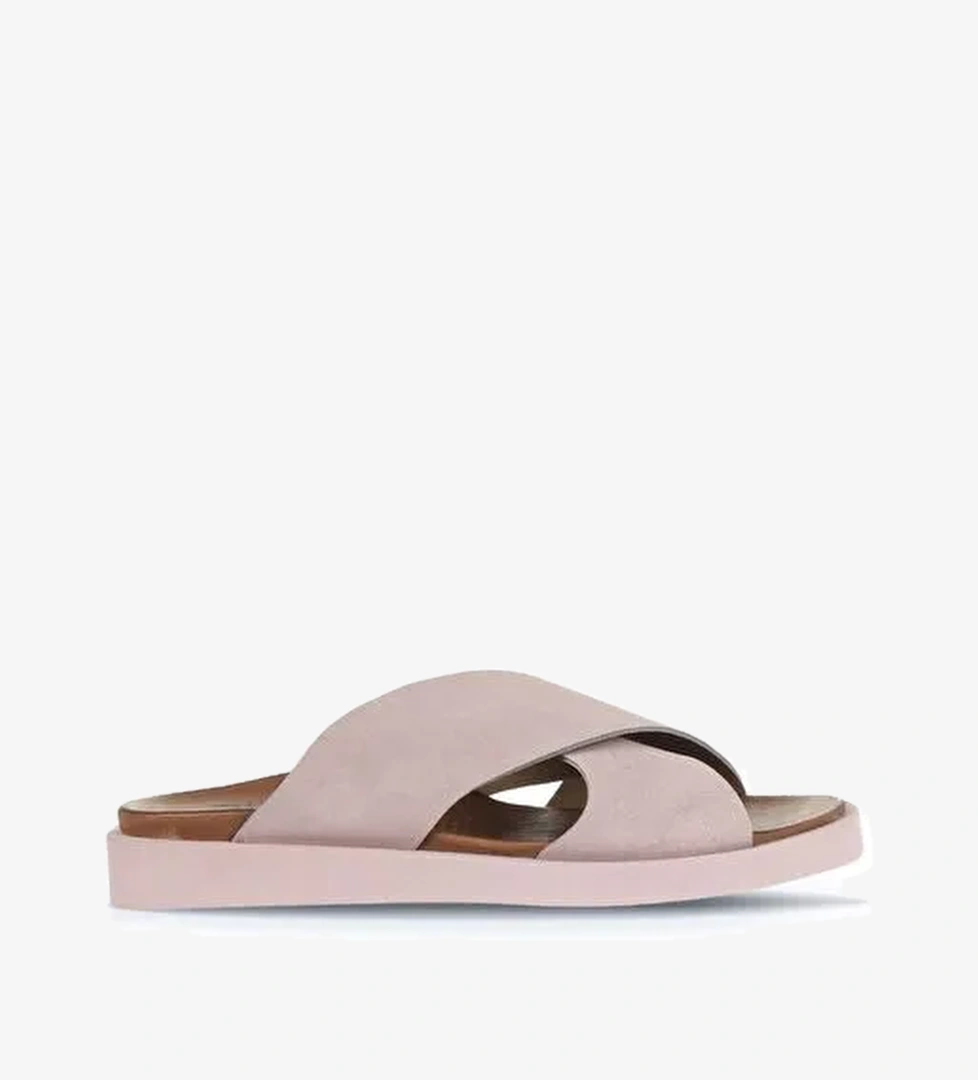 Bueno Shoes Pudra Alf Süet Kadın Düz Terlik 01wa5405 - Görsel 1