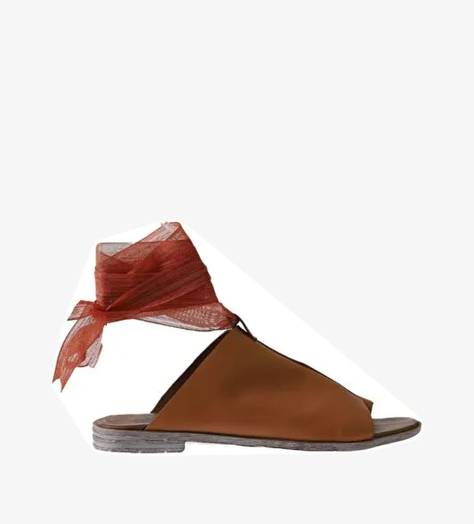 Bueno Shoes Taba Deri Kadın Parmak Arası Sandalet 01wn5008 - Görsel 1