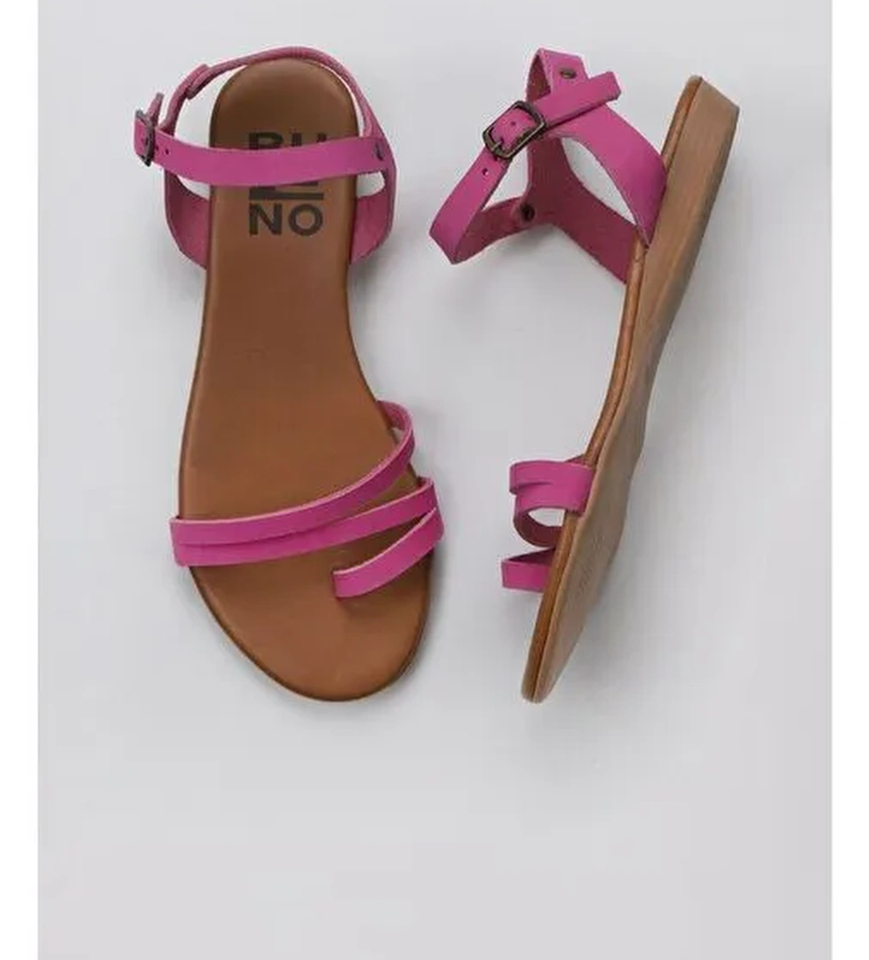 Bueno Shoes Fuşya Nubuk Kadın Sandalet 01wu7457 - Görsel 1