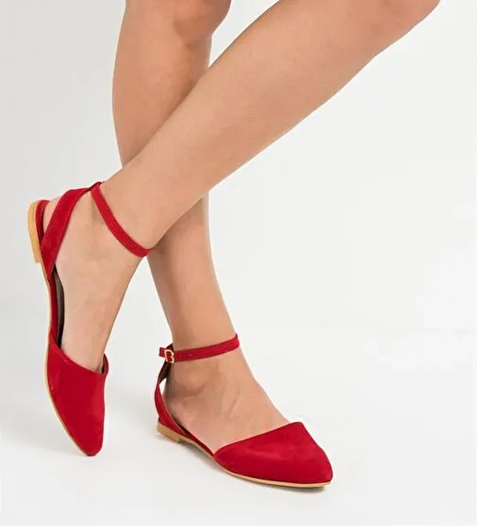 Kırmızı Kadın Babet D726226202 - Görsel 1