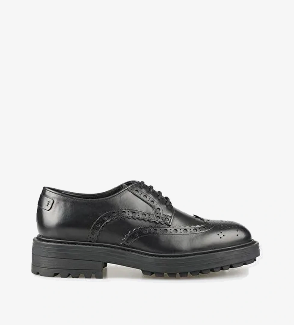 Elle Elle Siyah Deri Erkek Günlük Ayakkabı Klasik Ayakkabı | Boyner Siyah - 1. görsel