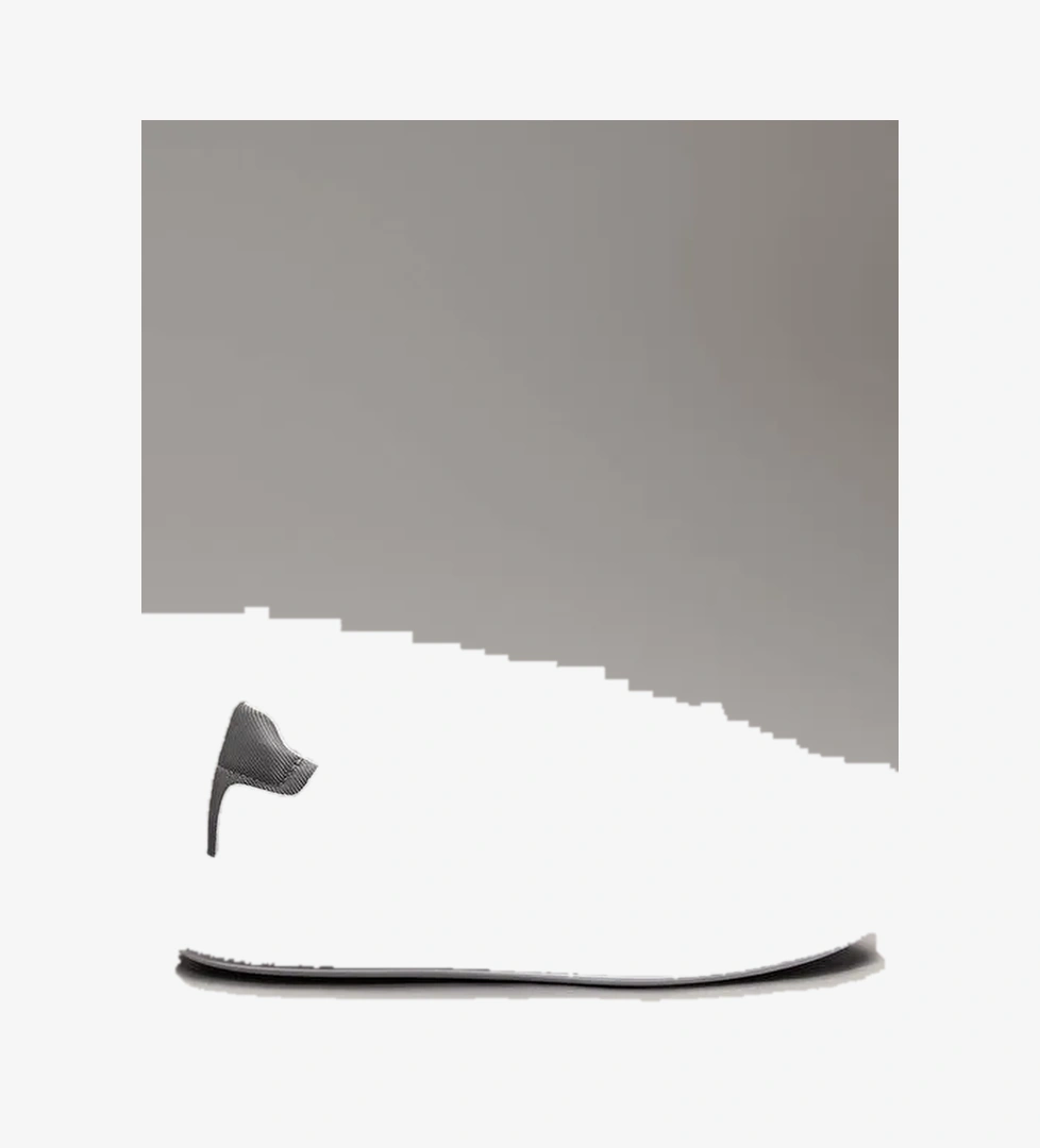 Calvin Klein Beyaz-Gri Kadın Deri Sneaker HW0HW0221701S - Görsel 1