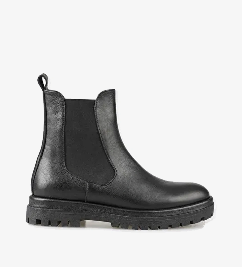 Elle Elle Siyah Deri Kadın Günlük Bot | Boyner Siyah - 1. görsel