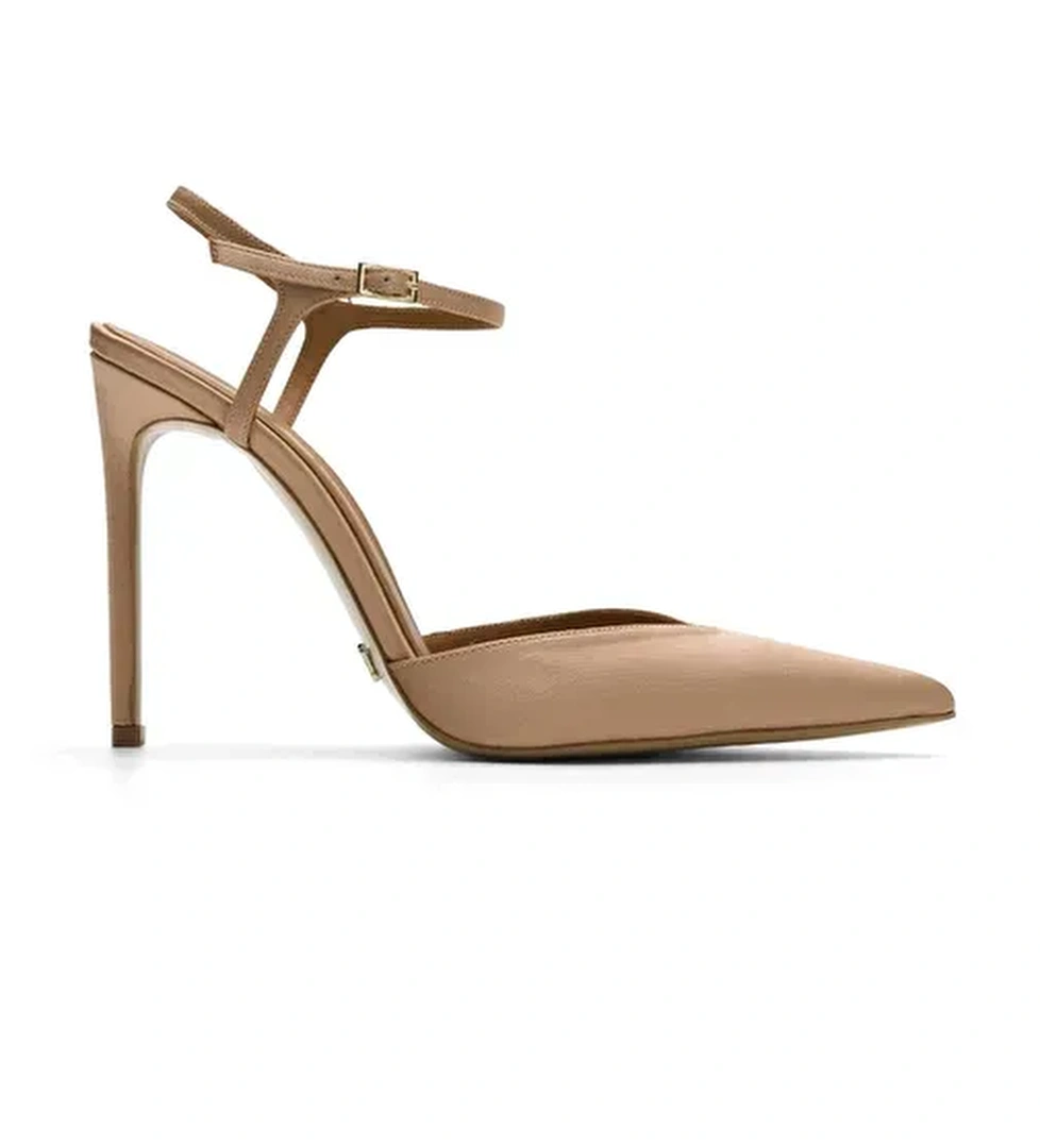 Jabotter Madrid Saten 10 Cm Stiletto - Görsel 1