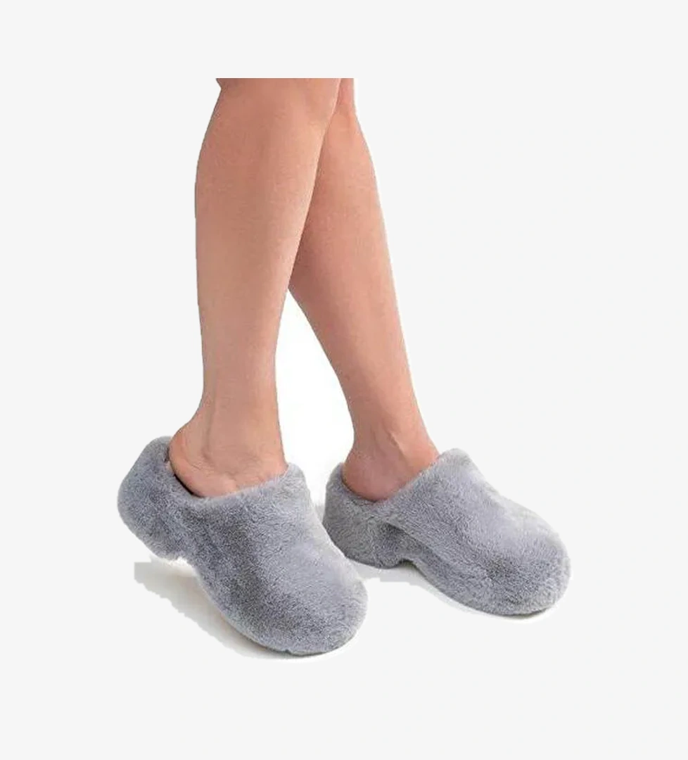 Twigy Gri Kadın Ev Terliği AA0082A - Görsel 1