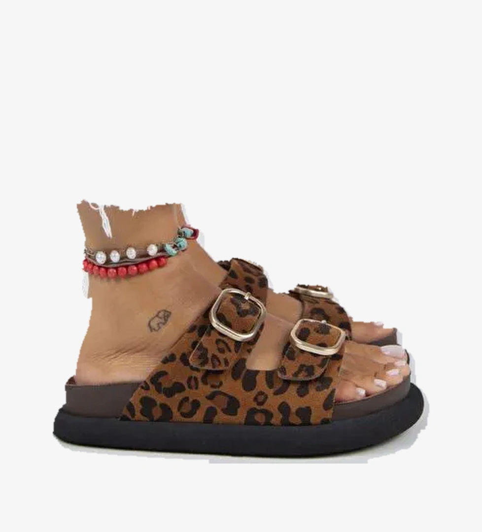 Manijero Taba Kadın Deri Terlik MNJ.130.02 - Görsel 1