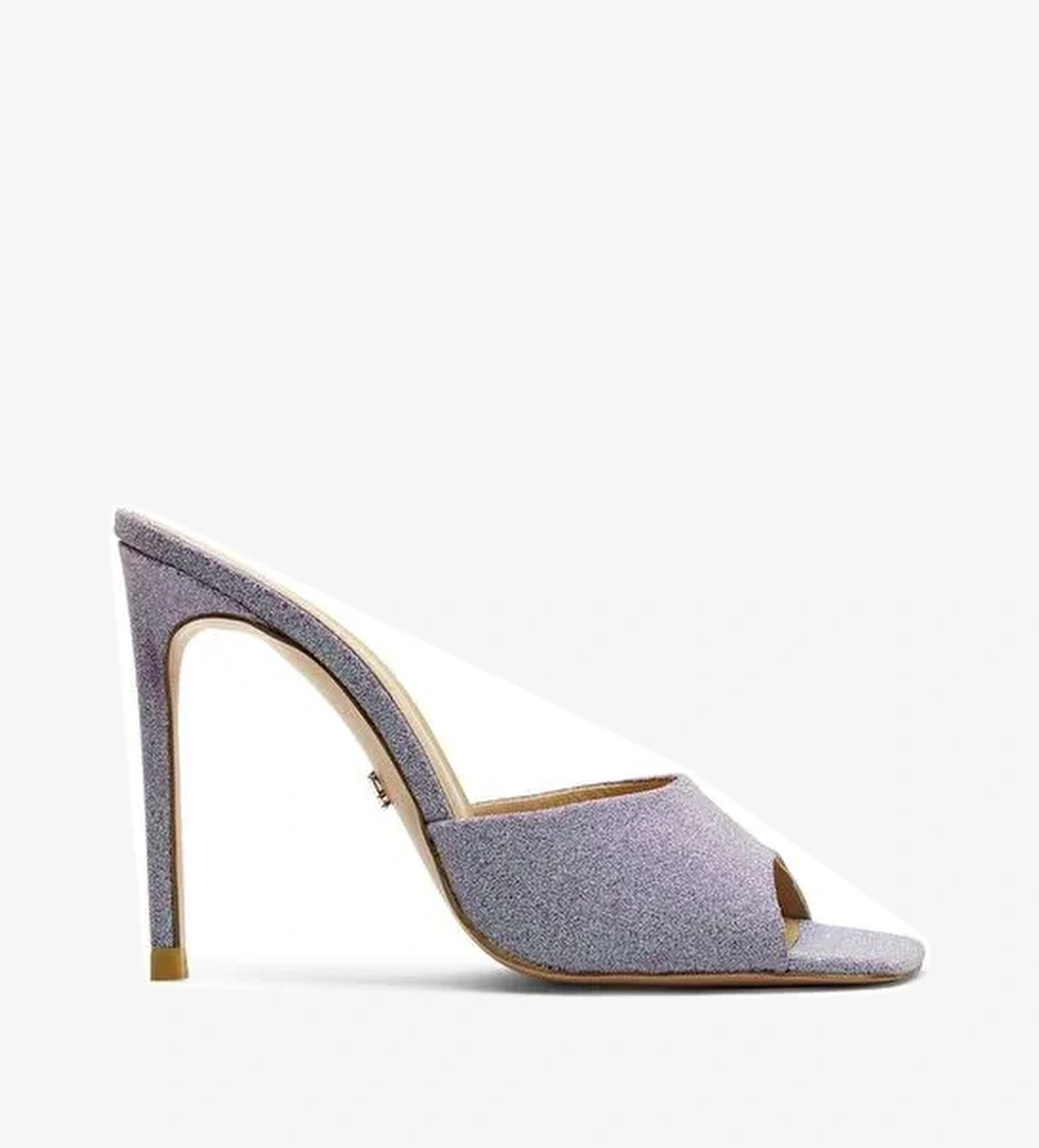 Jabotter Gümüş Kadın Topuklu Terlik JAB4039 / 2033K - Görsel 1