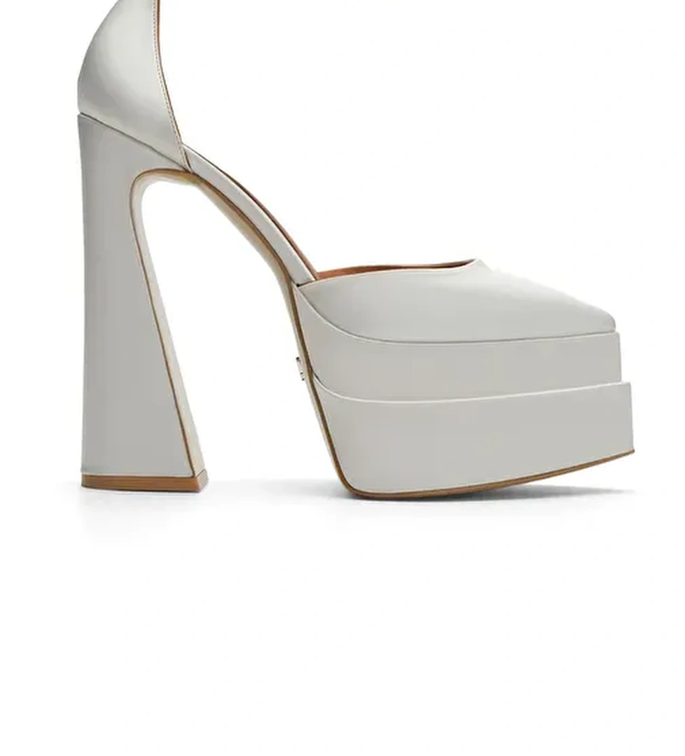 Jabotter Lizzy Saten Platform Topuklu Ayakkabı - Görsel 1